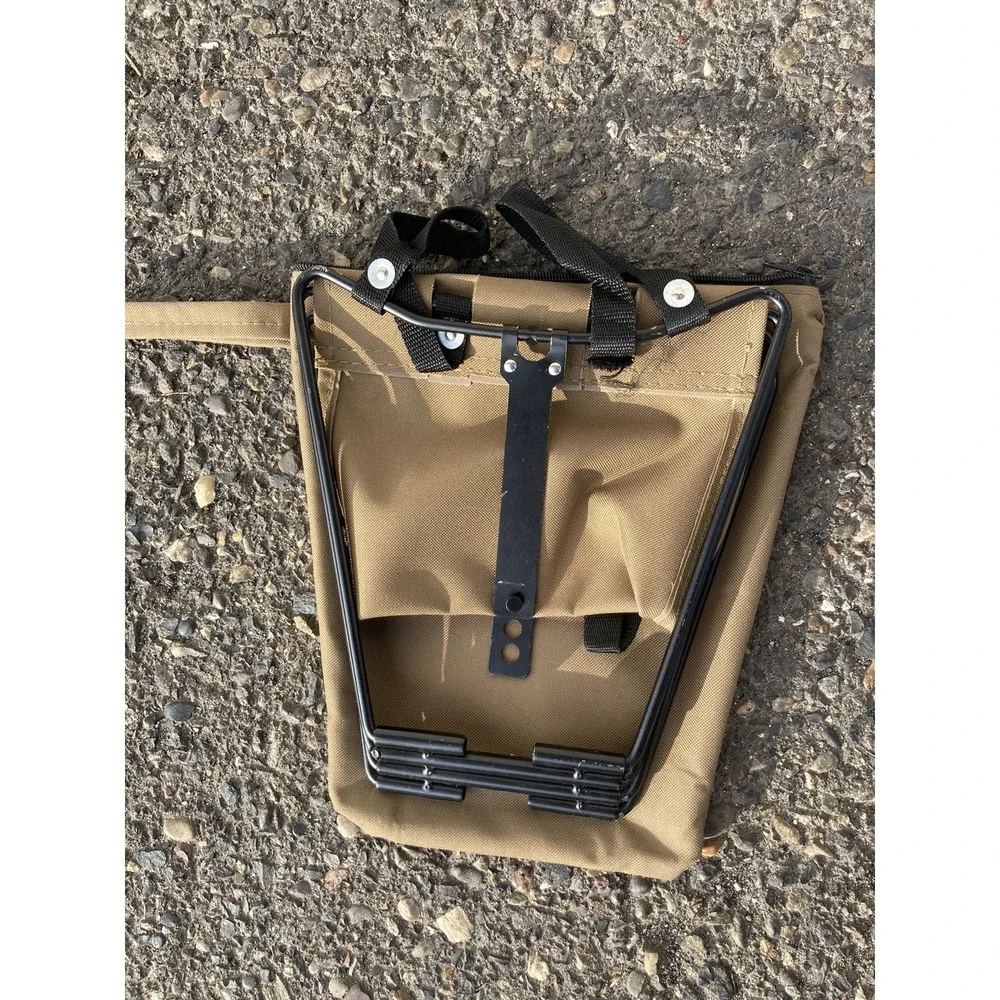 Rothco Coyote Brown Lightweight Foldable Portable Sitting Stool & Carry Pouch